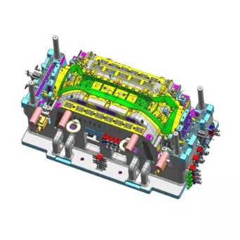 Прес-форма для лиття кузова переднього бампера автомобіля