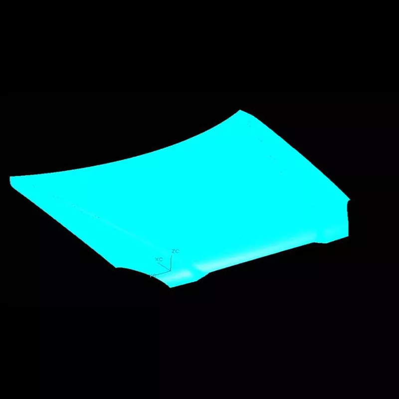 Головка для штампування зовнішньої панелі капота автомобіля