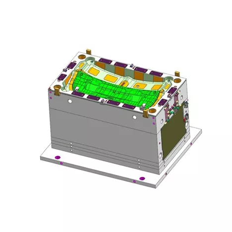 Прес-форма для лиття панелей оздоблення задніх дверей автомобіля