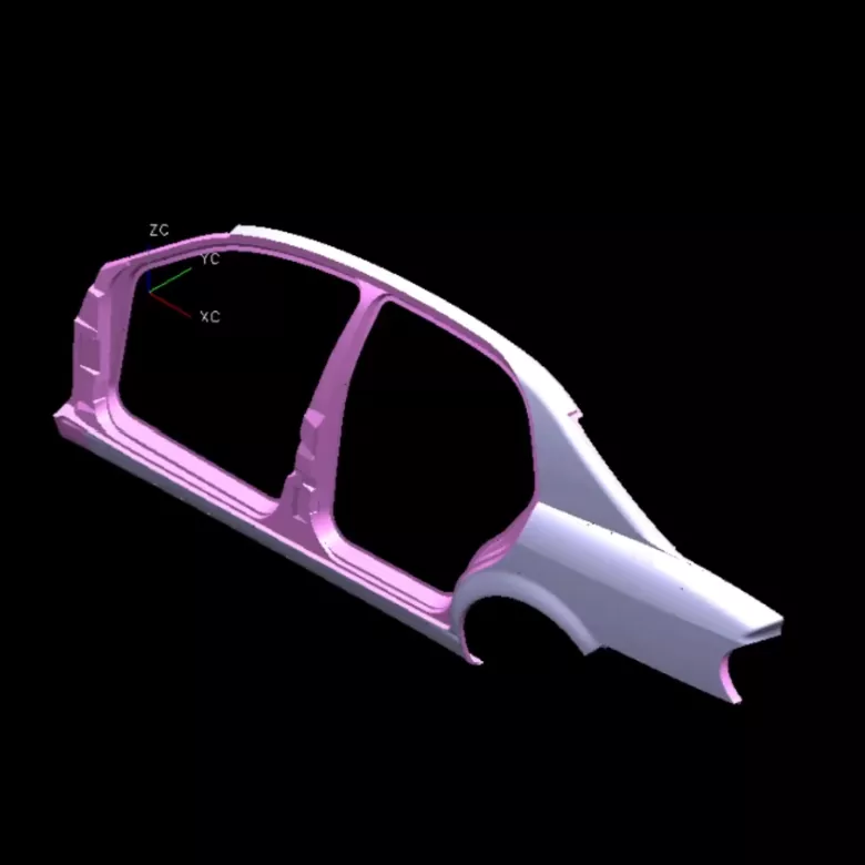 Штамп для правої бічної панелі автомобіля