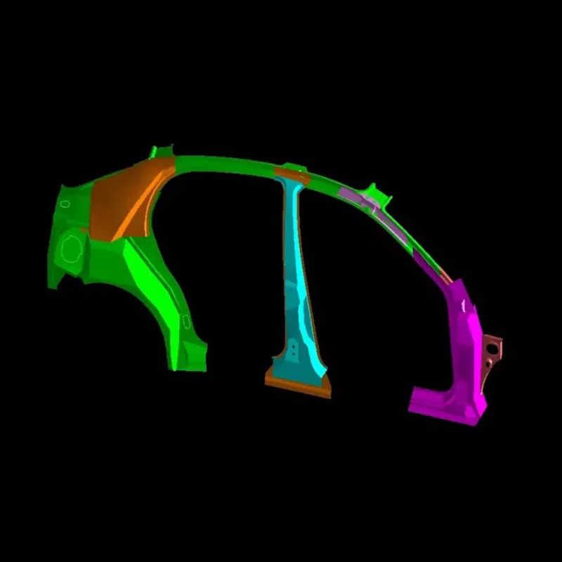 Головки для штампування внутрішньої збірки автомобільної бічної панелі