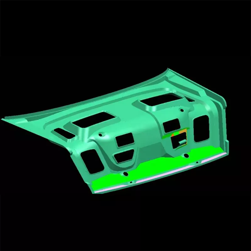 Головка для штампування внутрішньої панелі кришки багажника автомобіля