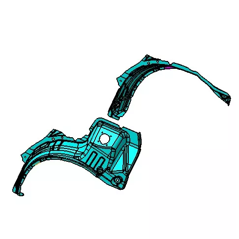 Прес-форма для лиття кришки колісної арки автомобіля